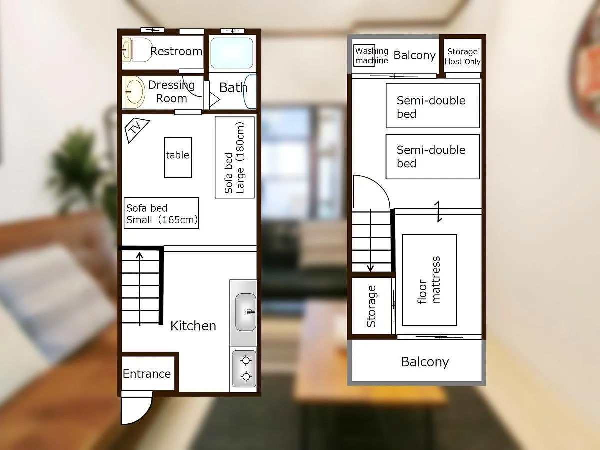 Renodear Kyobashi Villa Osaka Feriehus